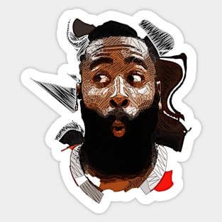 James Harden Funny Face Sticker